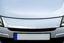Renault Megane III 2009–2016 Radiatora režģa uzlika 2008-2011 (nerūsējošais tērauds) foto 1