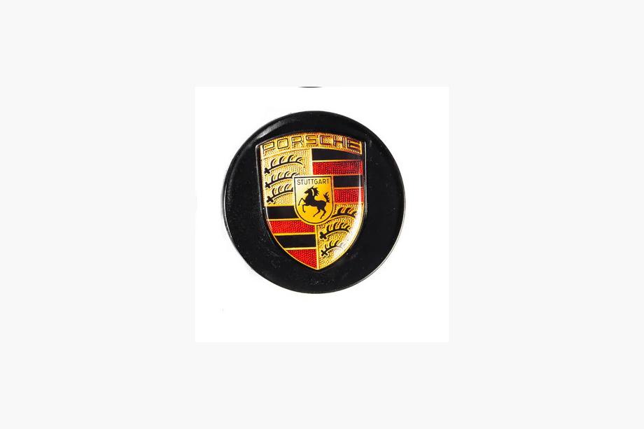 Porsche Diska centrālā uzlika 76/71 mm melna (1 gab.) Foto 2