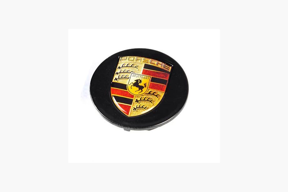 Porsche Diska centrālā uzlika 76/71 mm melna (1 gab.) Foto 1