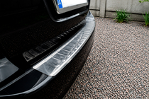 Volkswagen Golf 6 2008–2014 Aizmugurējā bufera aizsarguzlika Carmos V2 (SW, nerūsējošais tērauds) foto 1