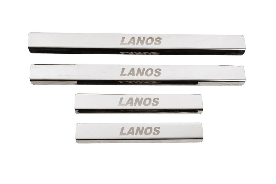 Chevrolet Lanos 1998–2017 Sliekšņu uzlikas (Carmos V3, nerūsējošais tērauds) Image