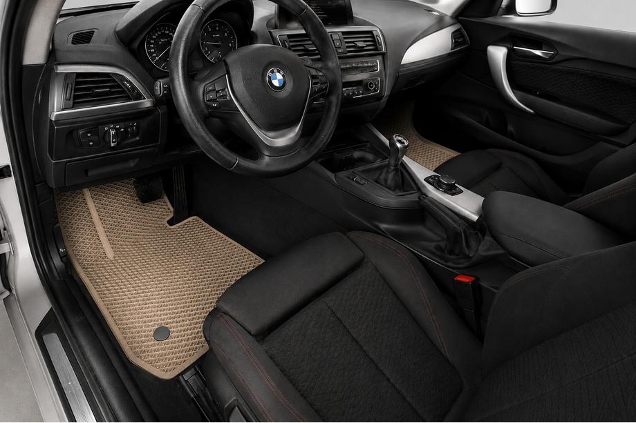 BMW 1. sērija F20/F21 2011–2019 EVA salona paklāji (Bēši) Image