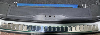 Opel Zafira B 2005–2011 Aizmugurējā bufera aizsarguzlika Carmos V2 (nerūsējošais tērauds) foto 1