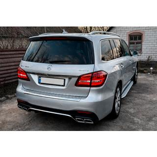 Aizmugurējais difuzors GLS63 AMG (ar hromētām izplūdes uzlikām) foto 1