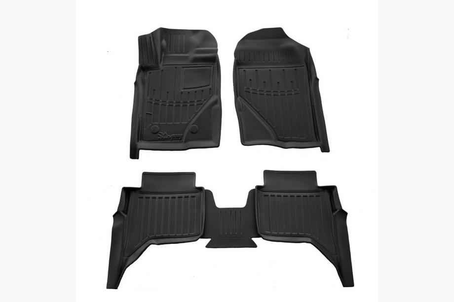 Volkswagen Amarok 2022– Stingray 3D gumijas salona paklāji (5 gab.) Image