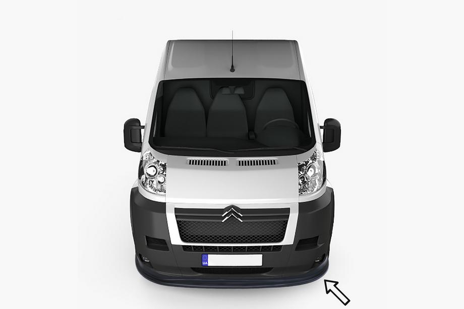 Citroen Jumper 2007–2025 Priekšējā lip uzlika ESA (2006-2013, melna) Image