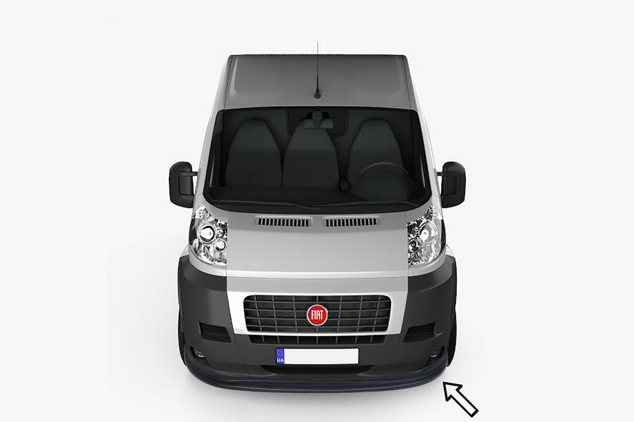 Fiat Ducato 2006–2025 Priekšējā lip uzlika ESA (2006-2013, melna) Image