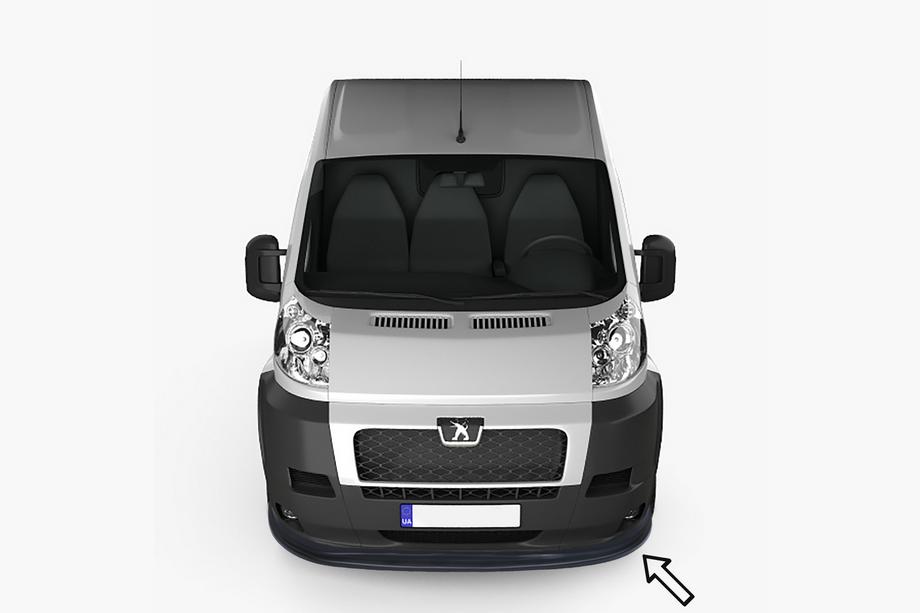 Peugeot Boxer 2006–2025 Priekšējā lip uzlika ESA (2006-2013, melna) Image