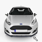 Ford Fiesta 2017– ESA priekšējā bufera lip uzlika (melna) foto 1