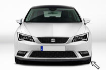 Seat Leon 2013–2020 ESA priekšējā bufera lip uzlika (melna) foto 1