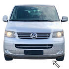 Volkswagen T5 Multivan 2003–2010 ESA priekšējā bufera lip uzlika (melna) foto 1