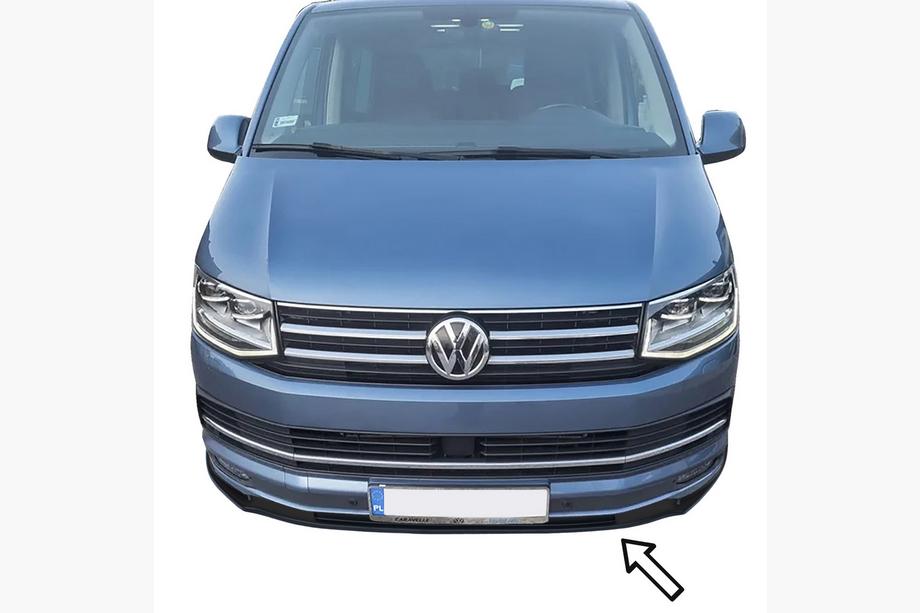 Volkswagen T6 2015–2024 ESA priekšējā bampera lūpa (Caravelle, melna) Image