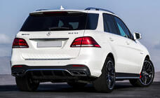 Mercedes GLE/ML class W166 2011–2018 Aizmugurējais difuzors GLE (GLE63 dizains) foto 2