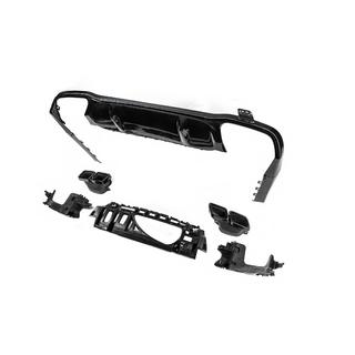 Aizmugurējais difuzors ar izplūdes uzgaļiem E63-Design Black (AMG/AMG-Line 2016-2020) foto 4