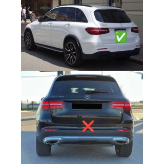 Aizmugurējais difuzors ar izplūdes uzgaļiem, Black (AMG63 dizains) foto 3