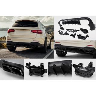 Aizmugurējais difuzors ar izplūdes uzgaļiem, Black (AMG63 dizains) foto 1