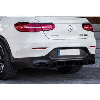 Aizmugurējais difuzors ar uzgaļiem Black (AMG63 dizains) foto 2