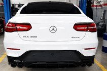 Mercedes GLC Coupe C253 2016–2023 Aizmugurējais difuzors ar izplūdes uzgaļiem (AMG43 dizains) foto 3