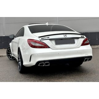 Aizmugurējais difuzors ar izplūdes uzgaļiem Black (2015-2018, CLS63 dizains)