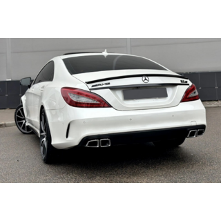 Aizmugurējais difuzors ar izplūdes uzgaļiem Black (2015-2018, CLS63 dizains)