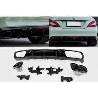 Aizmugurējais difuzors ar izplūdes uzgaļiem Black (2015-2018, GT63 dizains)