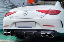 Mercedes CLS C257 2018– Aizmugurējais difuzors ar izplūdes uzgaļiem (GT63 dizains) foto 1