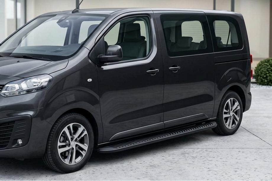 Opel Vivaro 2019– Sānu sliekšņi Tayga Black (2 gab., alumīnijs) Image