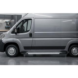 Sānu pakāpieni New Vision Grey (2 gab., alumīnijs) foto 1