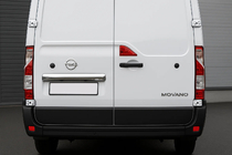 Opel Movano 2021– Hroma līste virs numura zīmes (nerūsējošais tērauds) foto 1