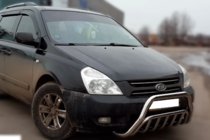 Kia Carnival 2002–2013 Priekšējais aizsargstienis WT002 (2006-2013, nerūsējošais tērauds) foto 2