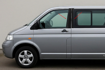 Volkswagen T5 Multivan 2003–2010 Durvju statņu hroma uzlikas EuroCap foto 1