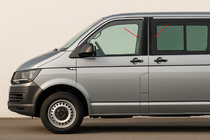 Volkswagen T5 2010–2015 Durvju statņu hroma uzlikas EuroCap foto 1