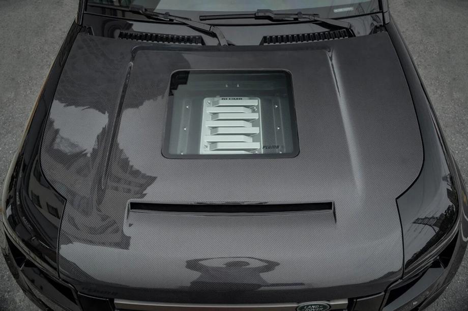 Land Rover Defender 2019– Karbonu motora pārsegs (ar stikla atveri) Image