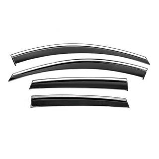 Logu vēja deflektori ar hromētu līsti Niken Luxury (4 gab.) Chevrolet Captiva 2006–2019 foto 1