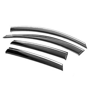 Logu vēja deflektori ar hromētu līsti Niken Luxury (4 gab.) Chevrolet Captiva 2006–2019 foto 2
