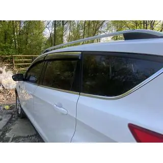 Logu vēja deflektori ar hromētu līsti Niken Luxury (4 gab.) foto 3