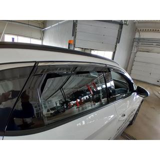 Logu vēja deflektori ar hromētu līsti Niken Luxury (4 gab.) Hyundai Tucson NX4 2021– foto 4
