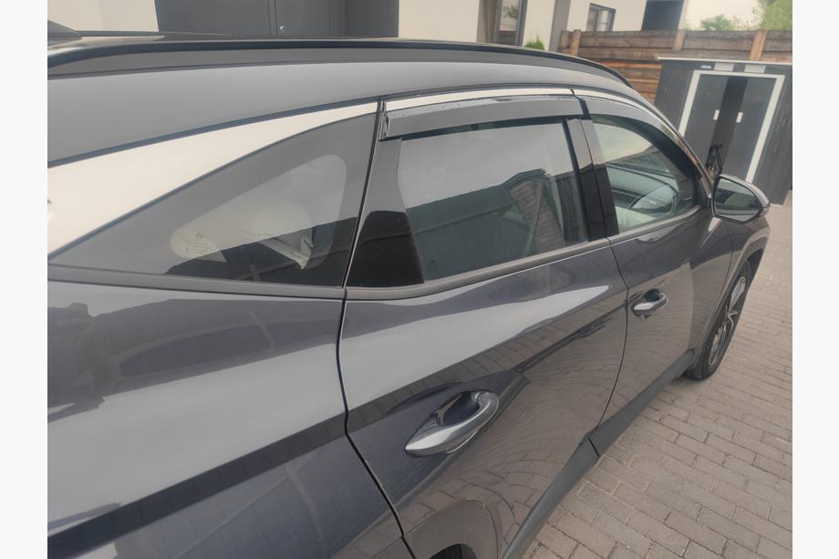 Hyundai Tucson NX4 2021– Logu vēja deflektori ar hromētu līsti Niken Luxury (4 gab.) Foto 6