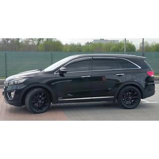 Logu vēja deflektori ar hromētu līsti Niken Luxury (4 gab.) Kia Sorento III UM 2014–2020 foto 4