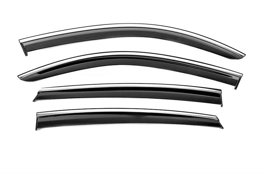 Mercedes GLE kupeja C292 2015–2019 Logu vēja deflektori ar hromētu līsti Niken Luxury (4 gab.) Image