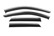 Mercedes ML W164 2005–2011 Logu vēja deflektori ar hromētu līsti Niken Luxury (4 gab.) foto 2
