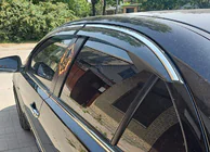 Mitsubishi Lancer X 2008– Logu vēja deflektori ar hromētu līsti Niken Luxury (4 gab.) foto 3