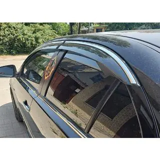 Logu vēja deflektori ar hromētu līsti Niken Luxury (4 gab.) foto 3