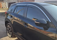 Mazda CX-5 2012–2017 Logu vēja deflektori ar hromētu līsti Niken Luxury (4 gab.) foto 2