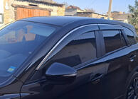 Mazda CX-5 2012–2017 Logu vēja deflektori ar hromētu līsti Niken Luxury (4 gab.) foto 1