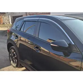 Logu vēja deflektori ar hromētu līsti Niken Luxury (4 gab.) foto 2