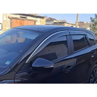 Logu vēja deflektori ar hromētu līsti Niken Luxury (4 gab.)