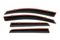 Nissan Qashqai 2010–2014 Logu vēja deflektori ar hromētu līsti Niken Luxury (4 gab.) foto 3