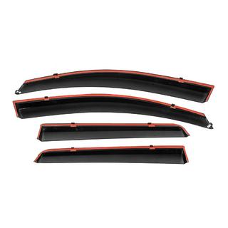 Logu vēja deflektori ar hromētu līsti Niken Luxury (4 gab.) Nissan Qashqai 2010–2014 foto 3