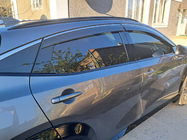 Nissan Ariya 2022– Logu vēja deflektori ar hromētu līsti Niken Luxury (4 gab.) foto 2